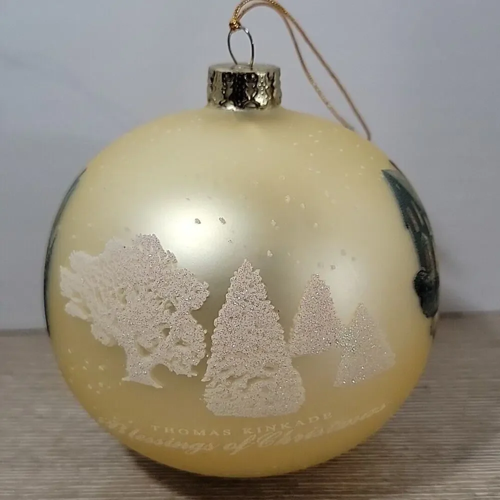 Christmas Ornament THOMAS‎ KINKADE Glass BLESSINGS OF CHRISTMAS 4
